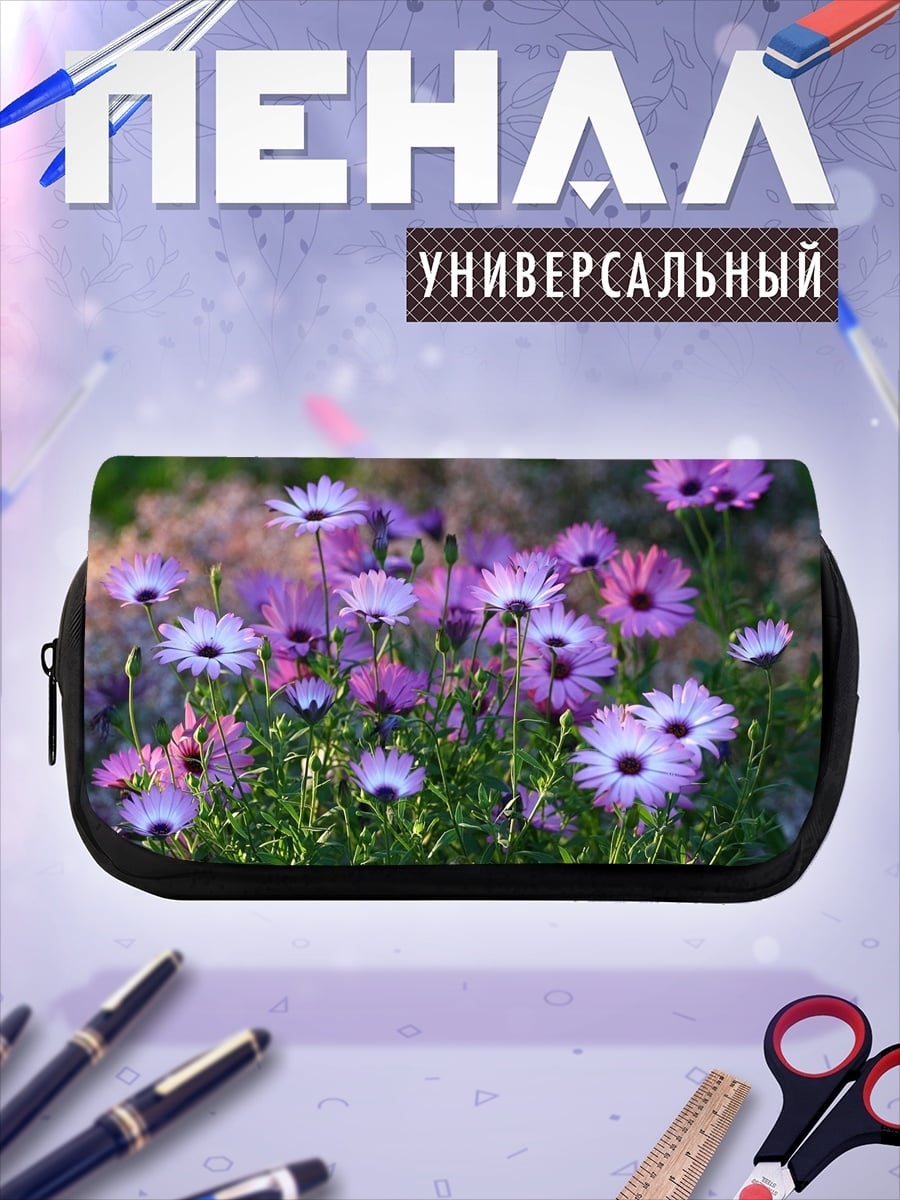 Пенал-косметичка Цветы