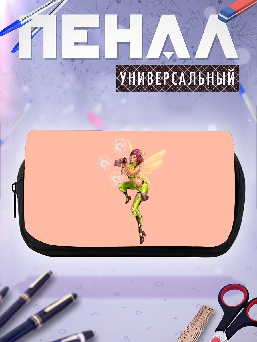 Пенал-косметичка Фея в зеленом
