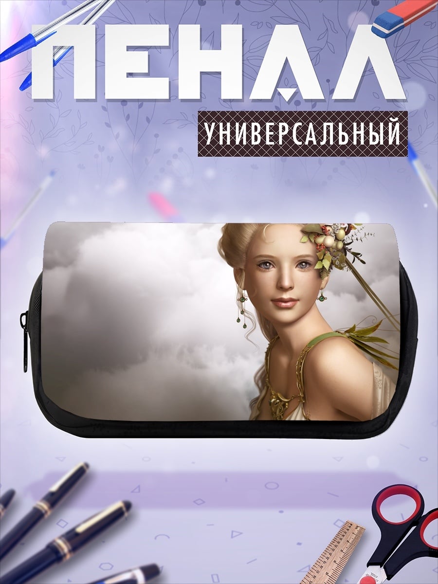 Пенал-косметичка Богиня с цветами