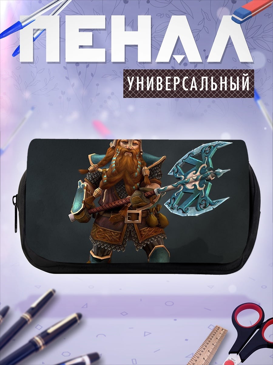 Пенал-косметичка Ледяной гном воин