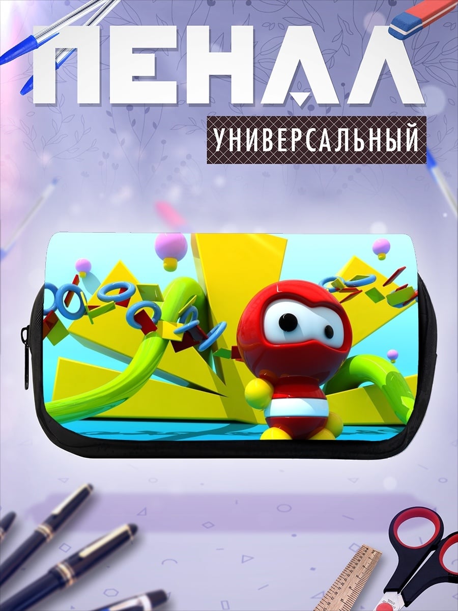 Пенал-косметичка Красный ниндзя персонаж