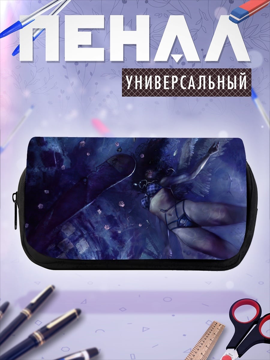 Пенал-косметичка затонувшая девушка