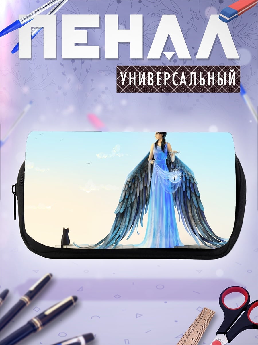Пенал-косметичка Ангел с котом