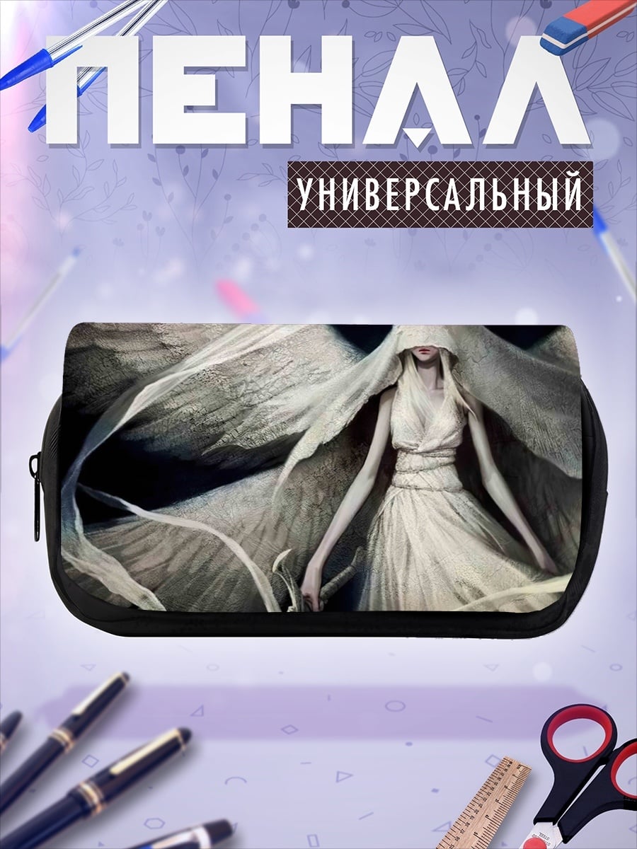 Пенал-косметичка белый ангел вуаль