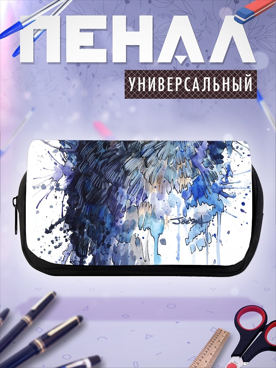 Пенал-косметичка акварельная сова
