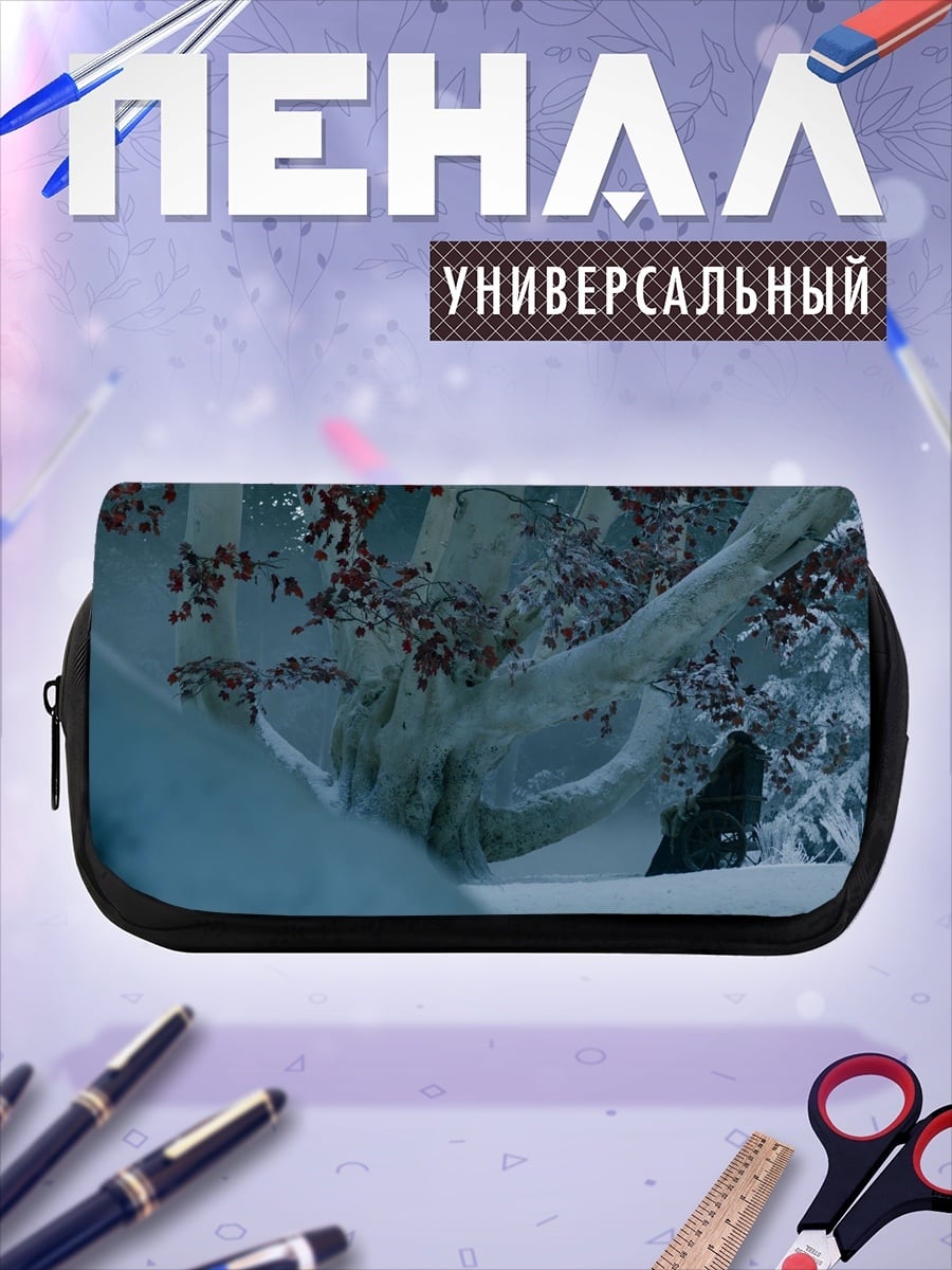 Пенал-косметичка зимний лес