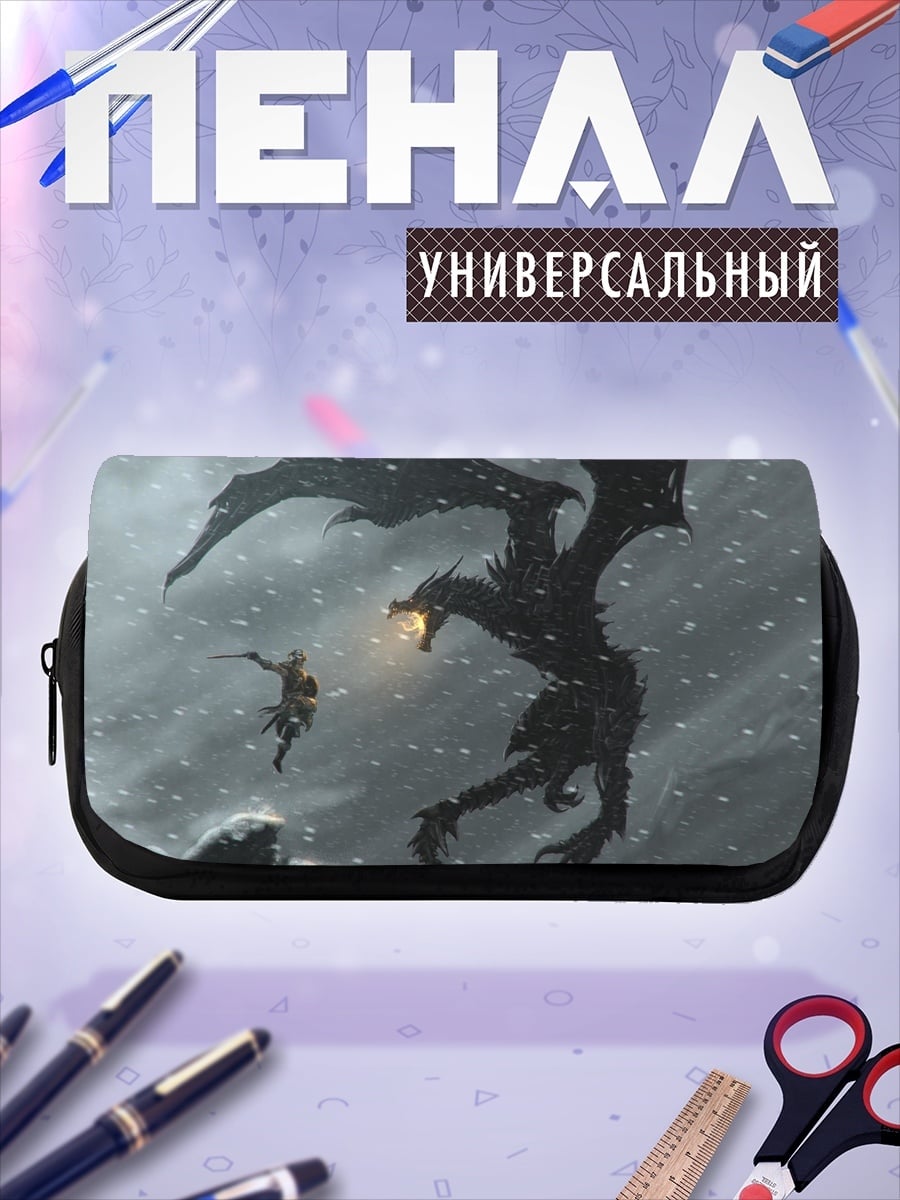Пенал-косметичка Дракон и воин