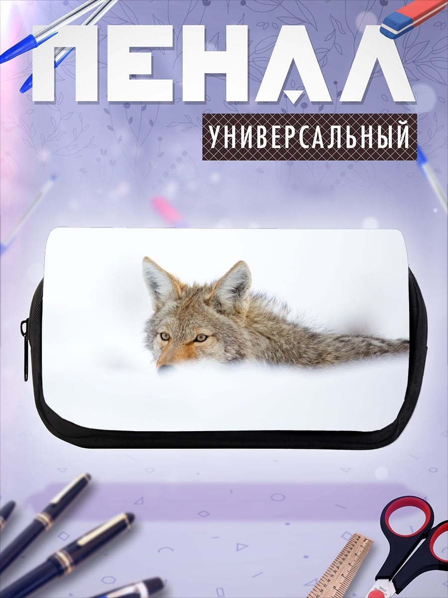 Пенал-косметичка Кот в снегу