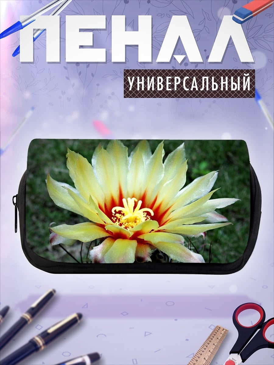 Пенал-косметичка цветок кактуса