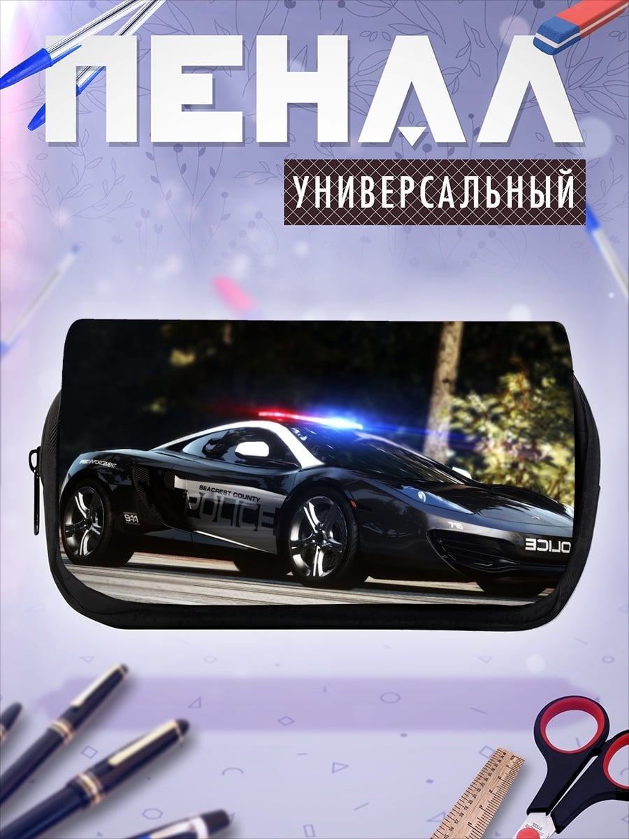 Пенал-косметичка полицейская машина