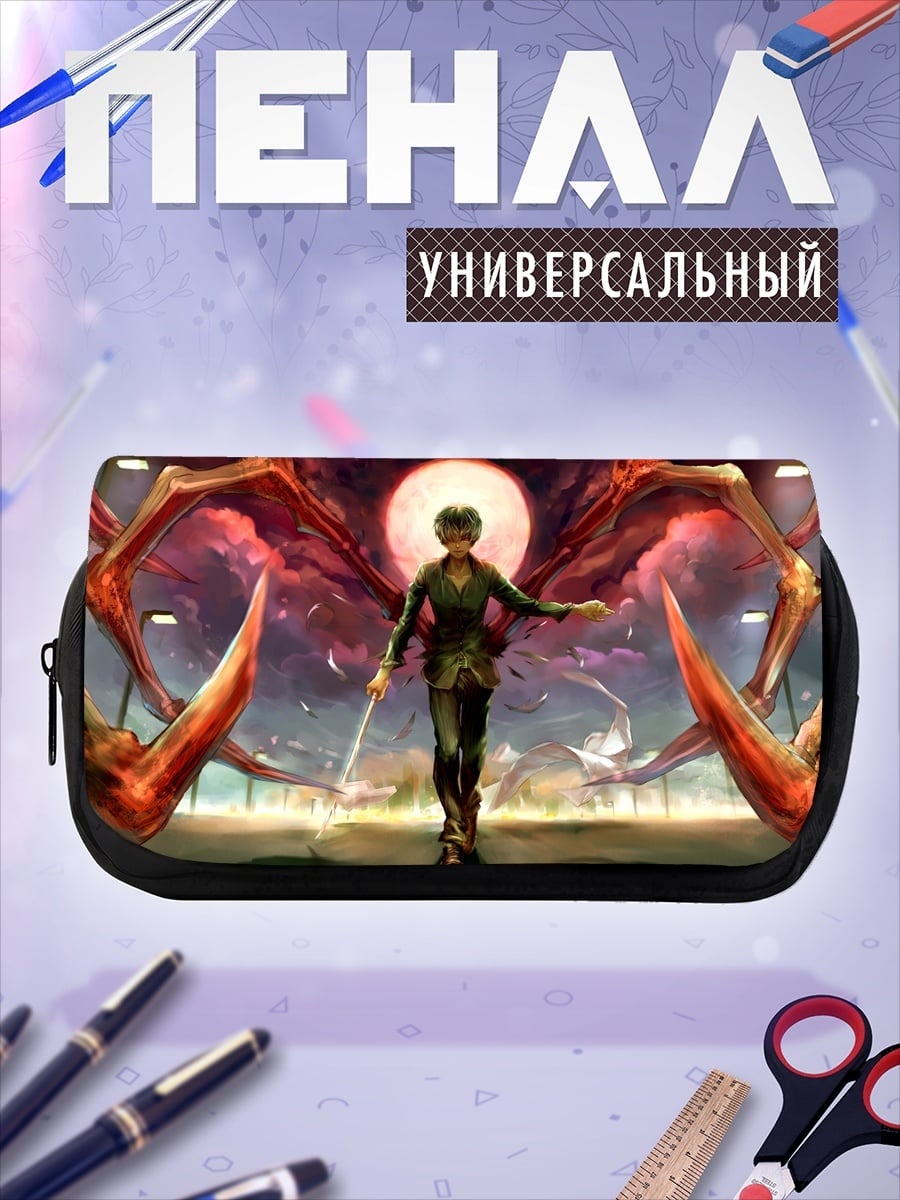 Пенал-косметичка девушка с крыльями