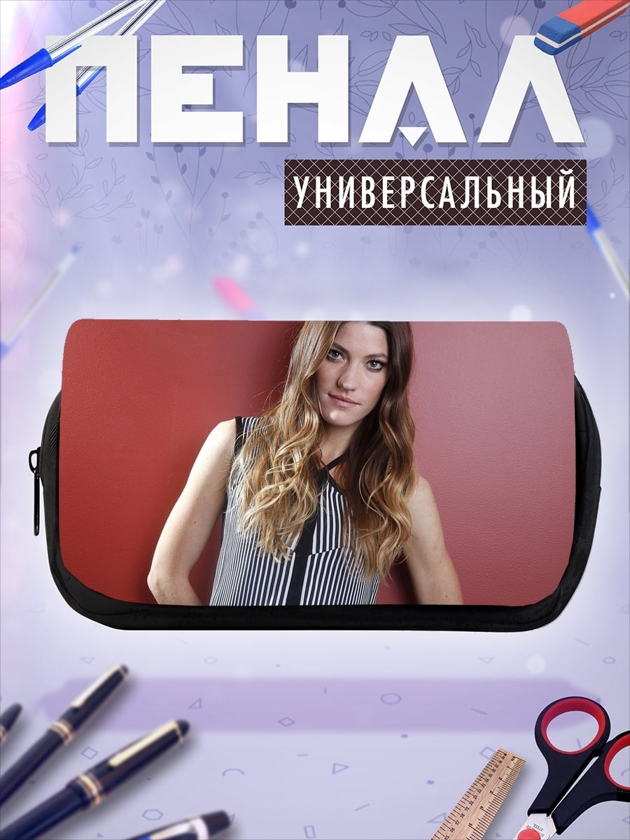Пенал-косметичка Девушка на красном