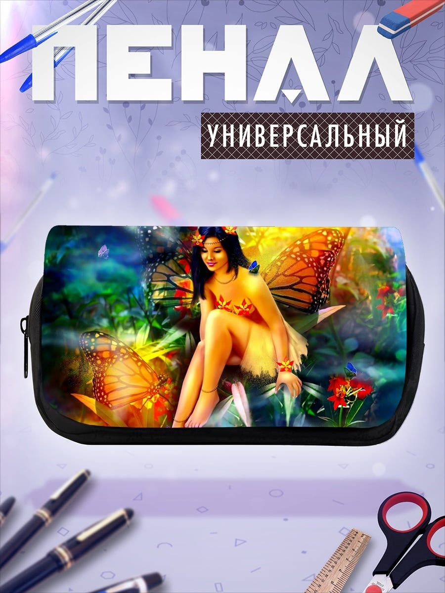 Пенал-косметичка фея в лесу