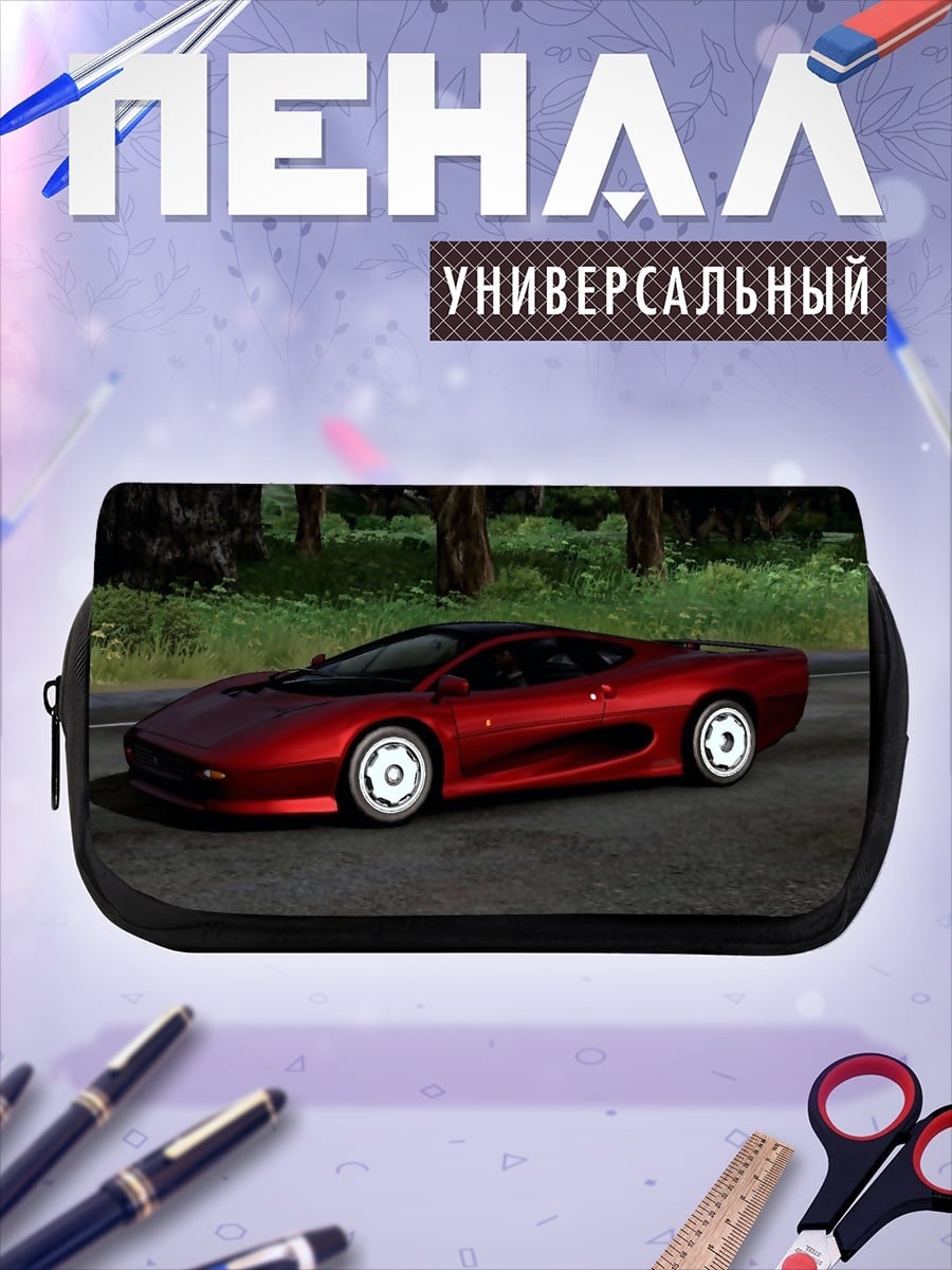 Пенал-косметичка красный спорткар
