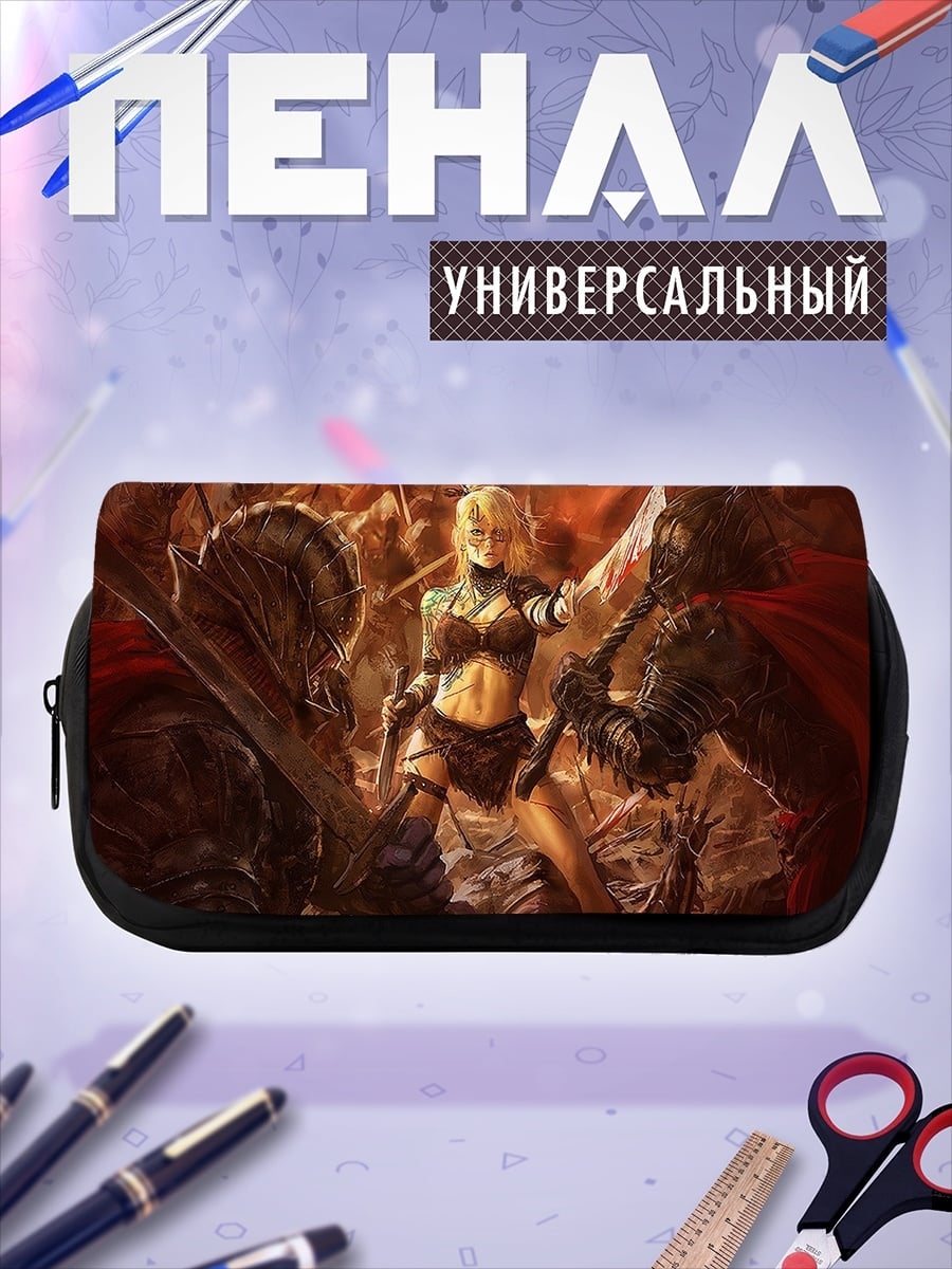 Пенал-косметичка Девушка в бою