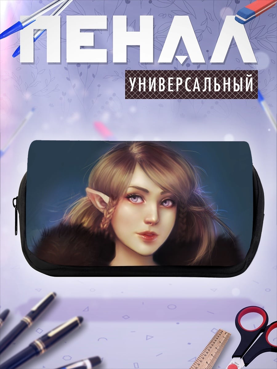 Пенал-косметичка эльфийка с ушами