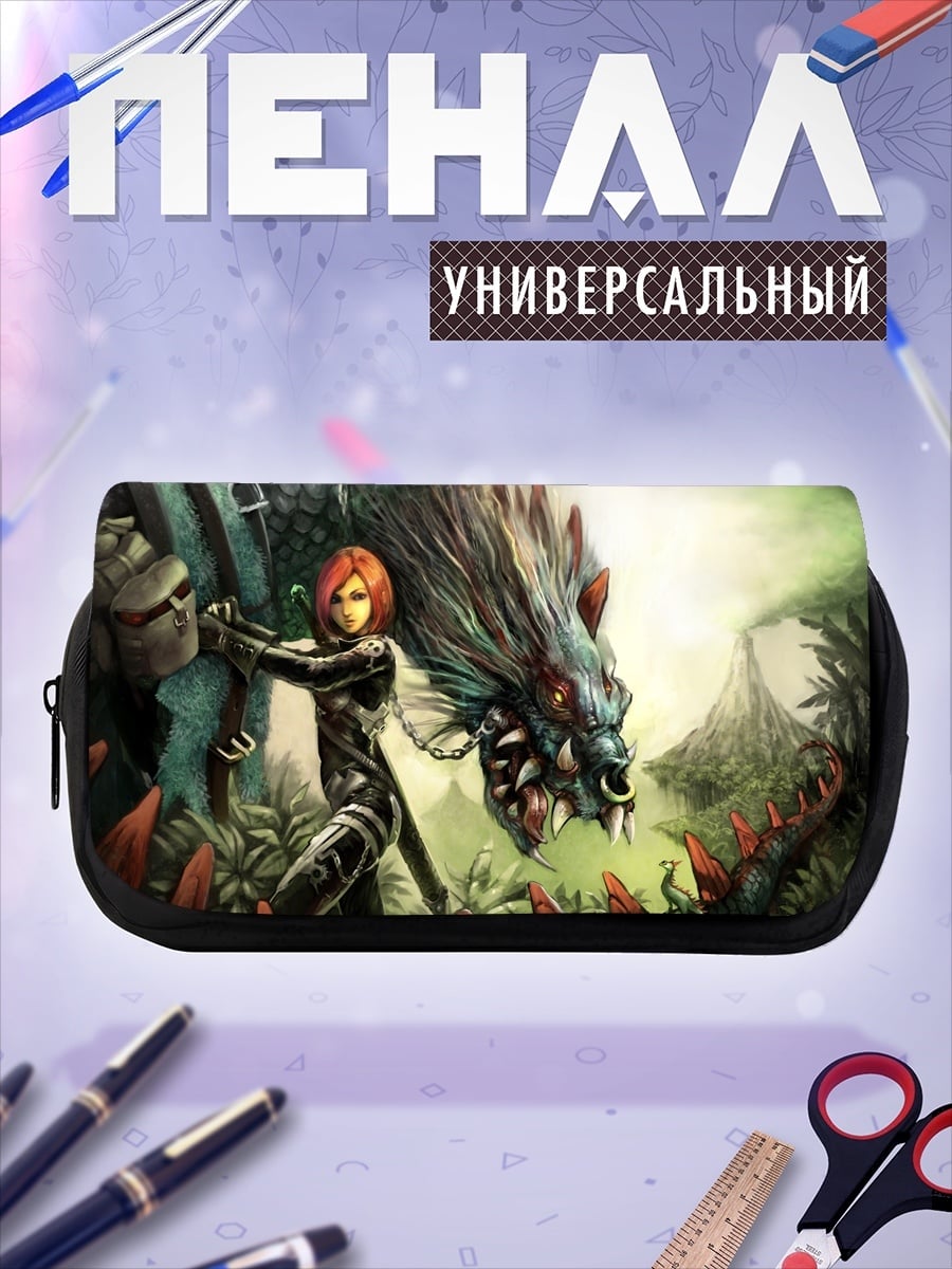 Пенал-косметичка Девушка и монстр