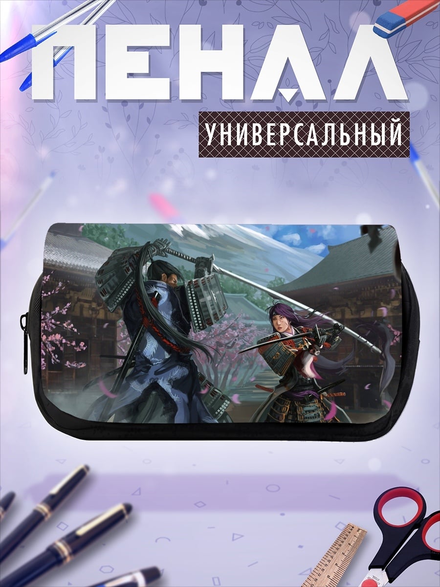 Пенал-косметичка Битва самураев у горы