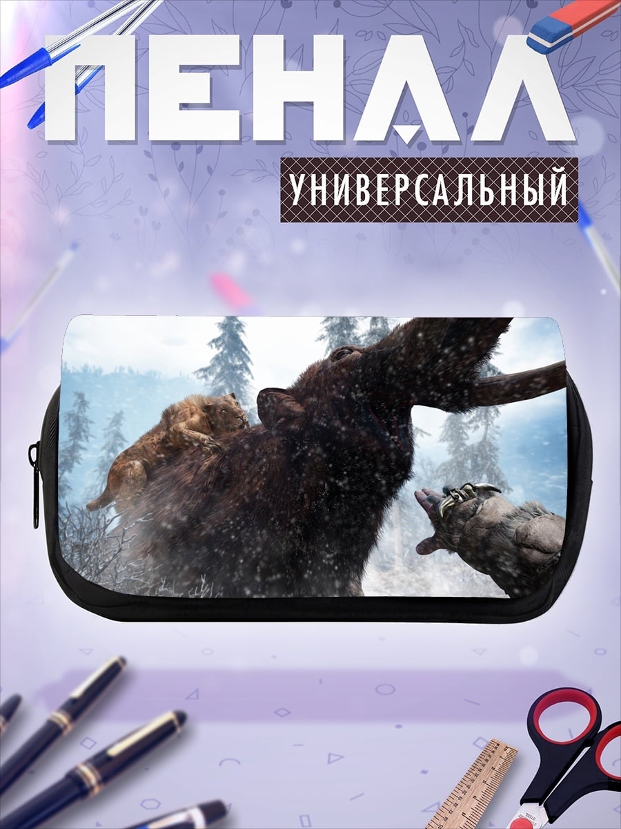 Пенал-косметичка битва лося и волка