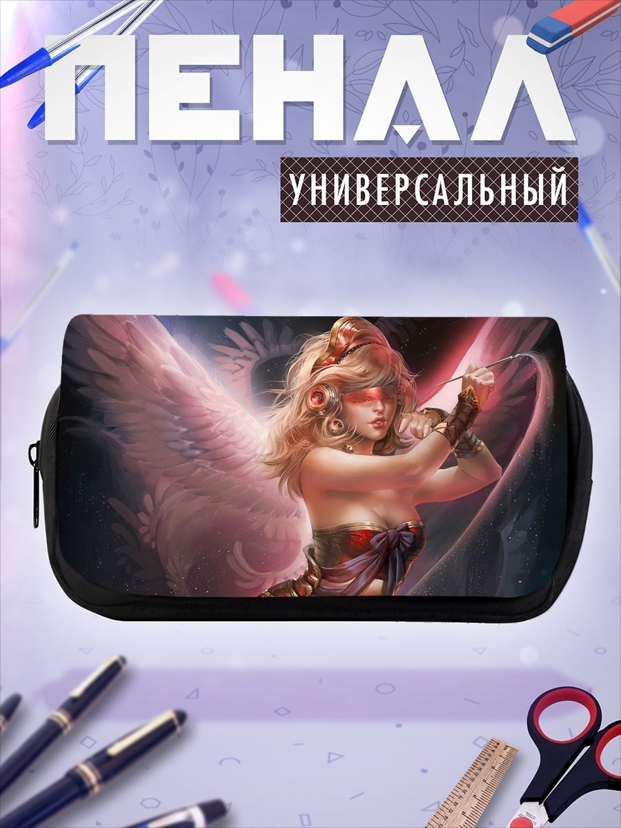 Пенал-косметичка Девушка с крыльями