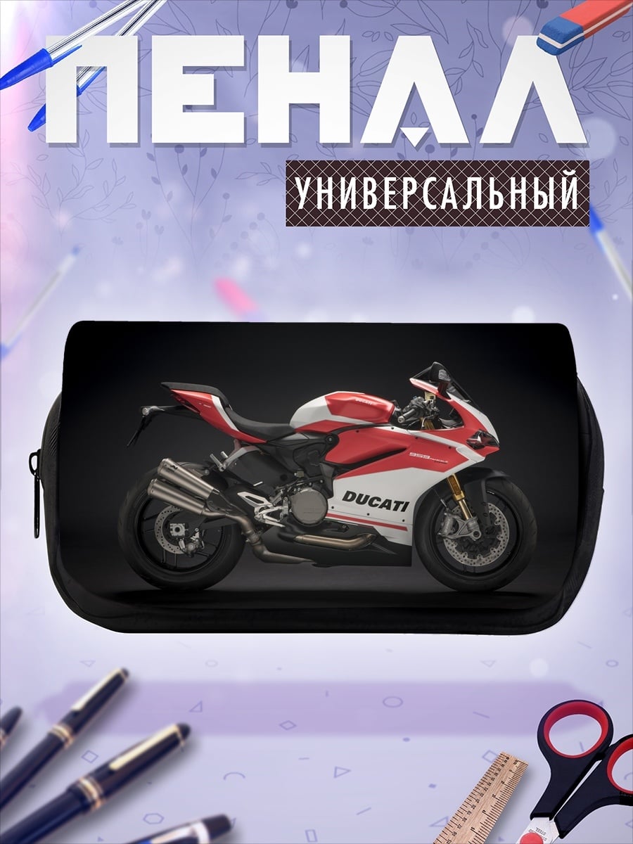 Пенал-косметичка Ducati красная молния