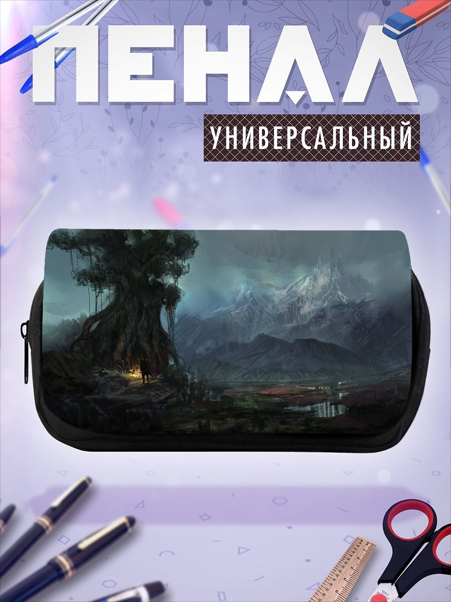 Пенал-косметичка Древнее дерево в тумане