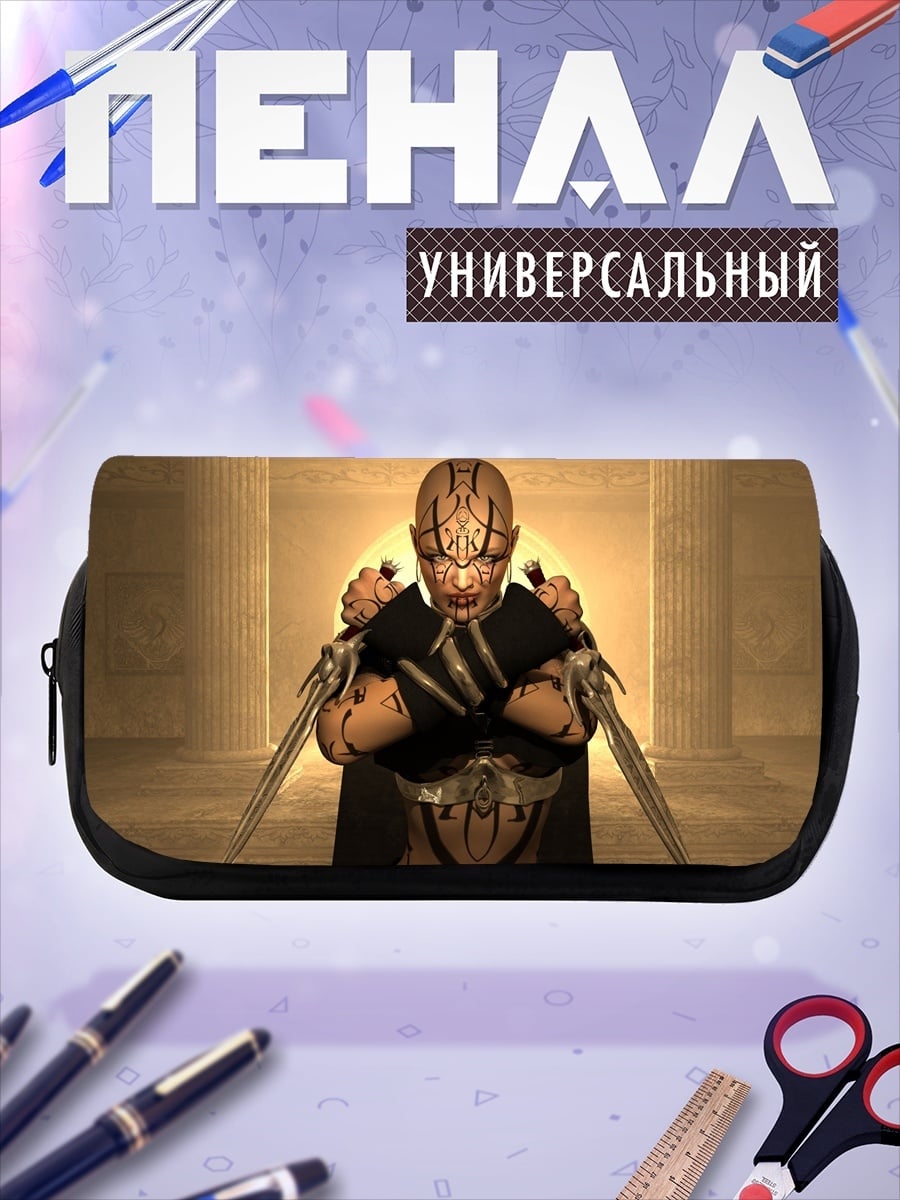 Пенал-косметичка Воин с клинками