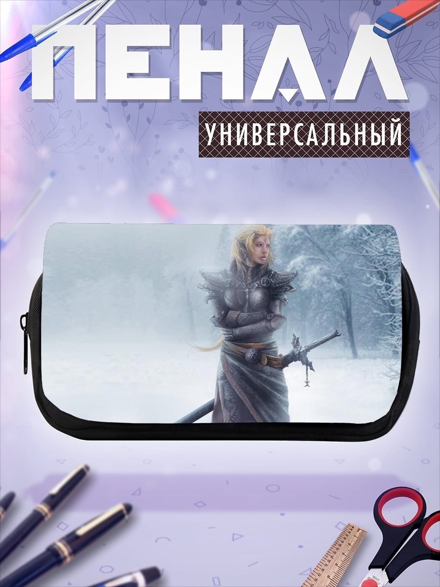 Пенал-косметичка Воительница в снегу
