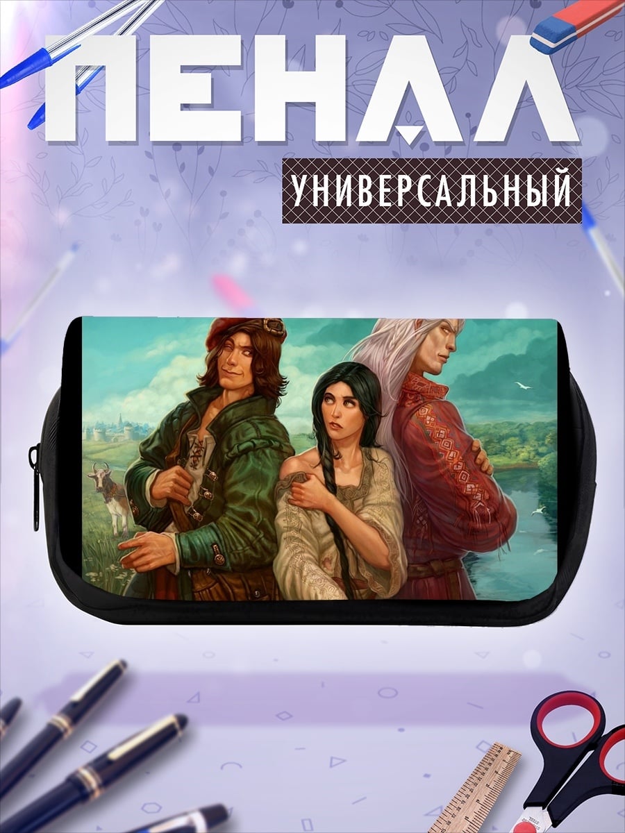 Пенал-косметичка три персонажа