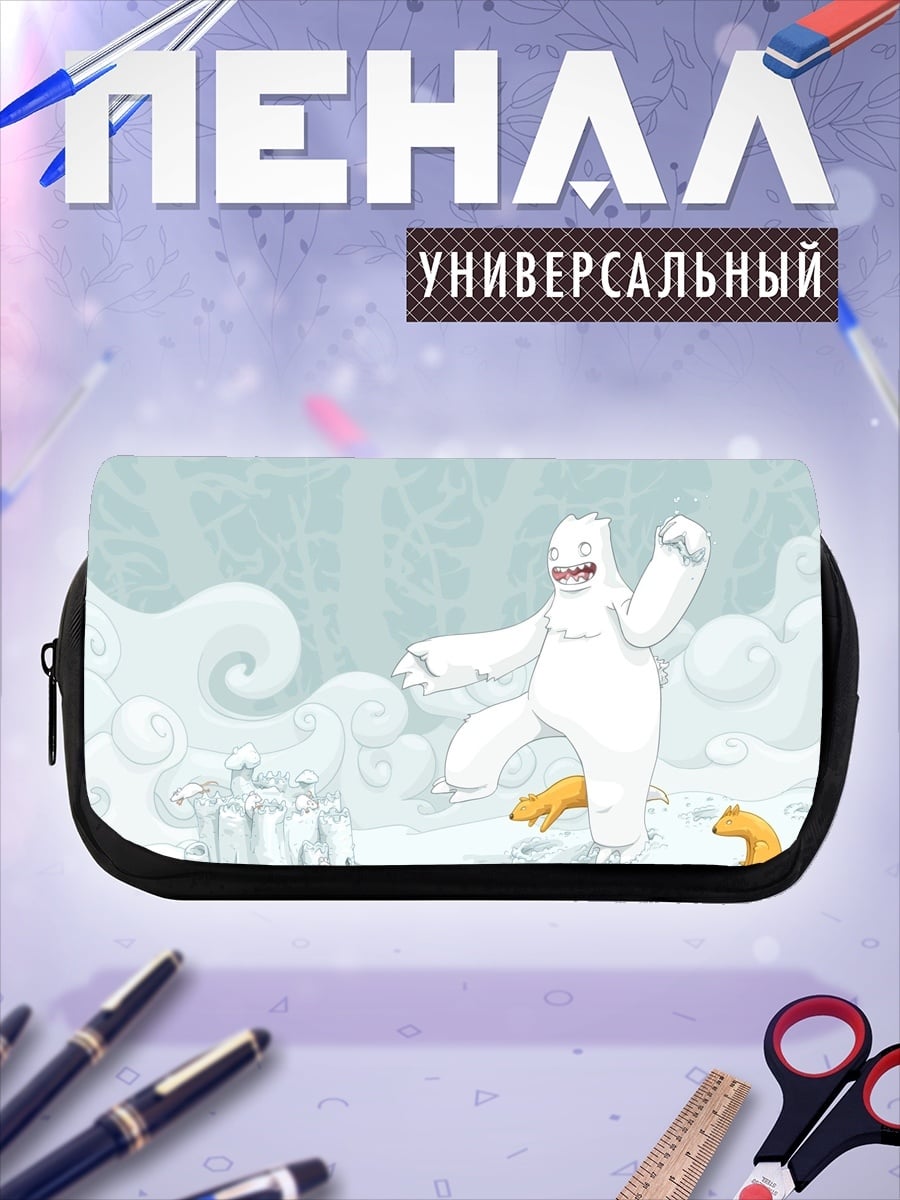 Пенал-косметичка Снежный монстр и лиса