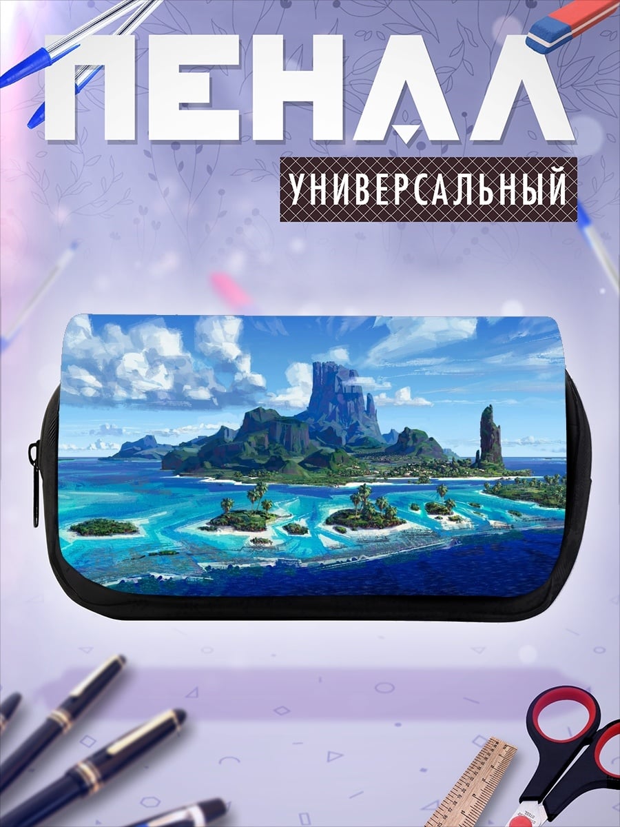 Пенал-косметичка Тропический остров рай