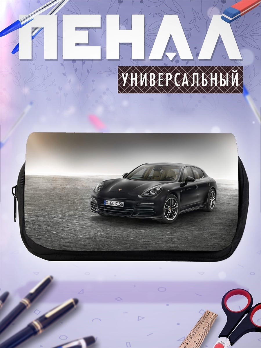 Пенал-косметичка Черный Порше Панамера