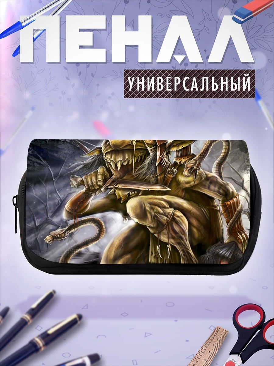 Пенал-косметичка Злобный монстр клыки