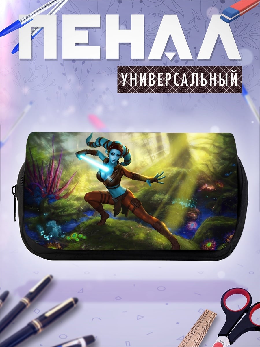 Пенал-косметичка Синий воин джедай