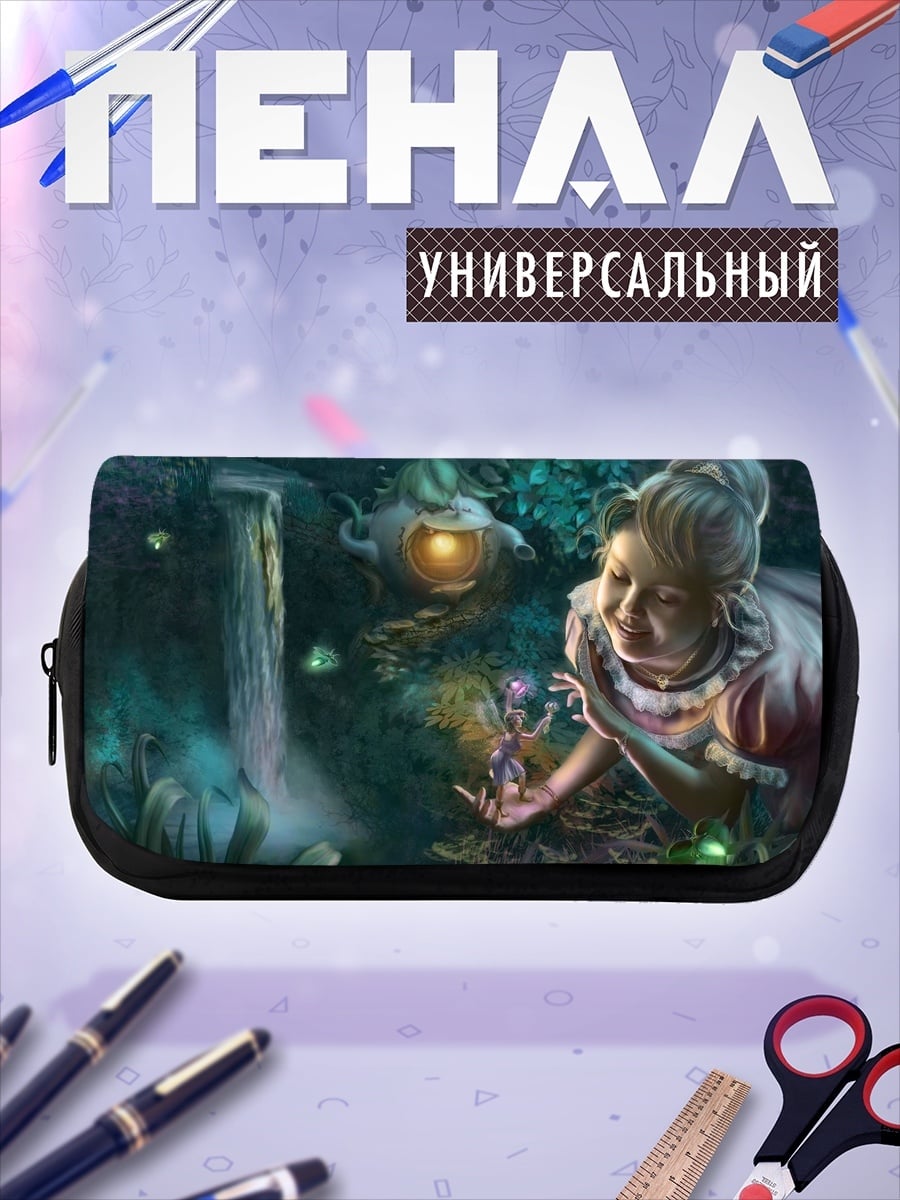 Пенал-косметичка Девочка в лесу