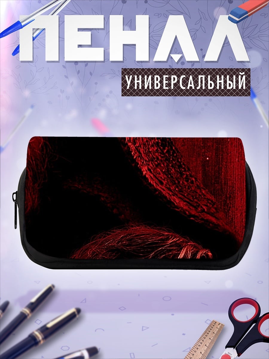 Пенал-косметичка персонаж красные тона