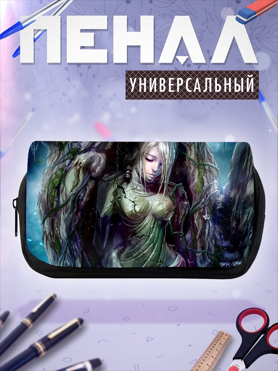 Пенал-косметичка Девушка в лесу