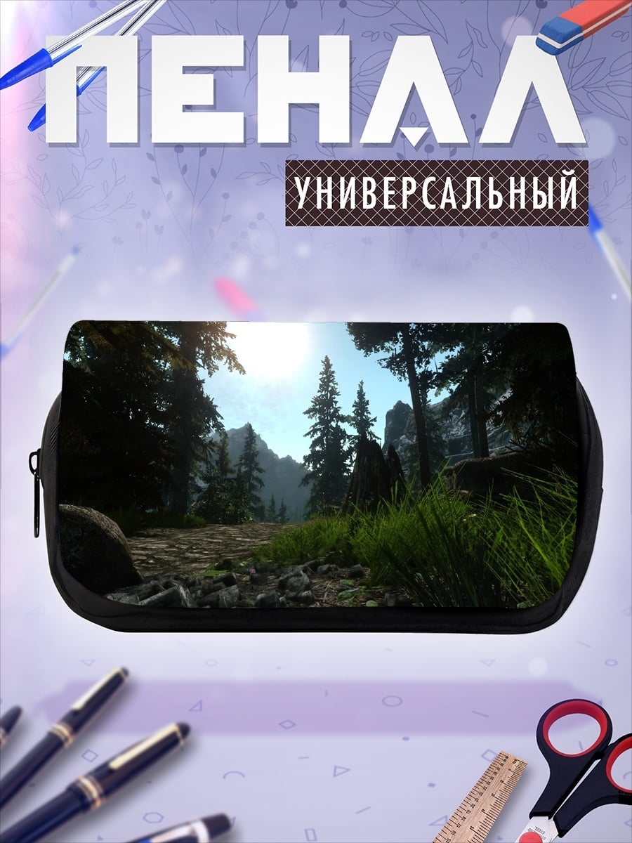 Пенал-косметичка горный пейзаж