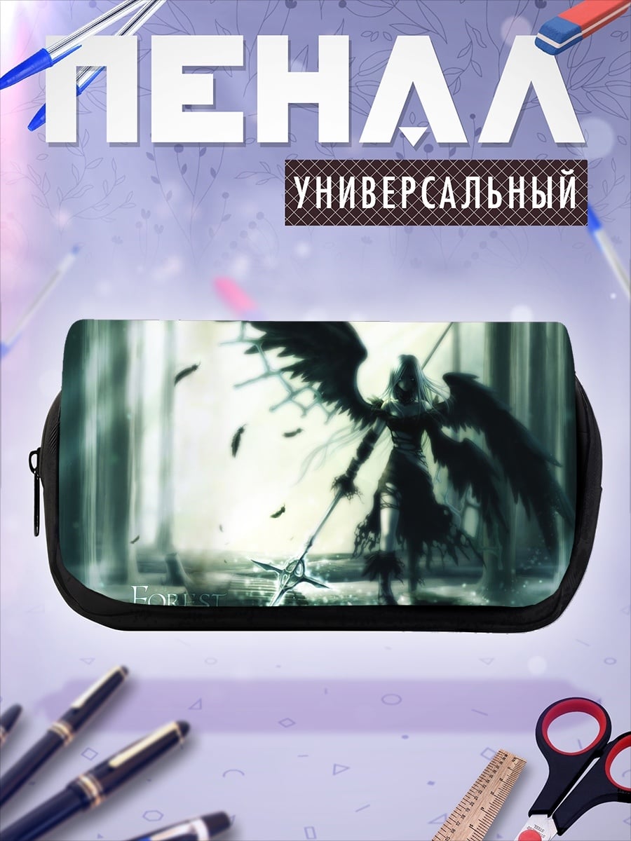Пенал-косметичка Темный ангел с крыльями