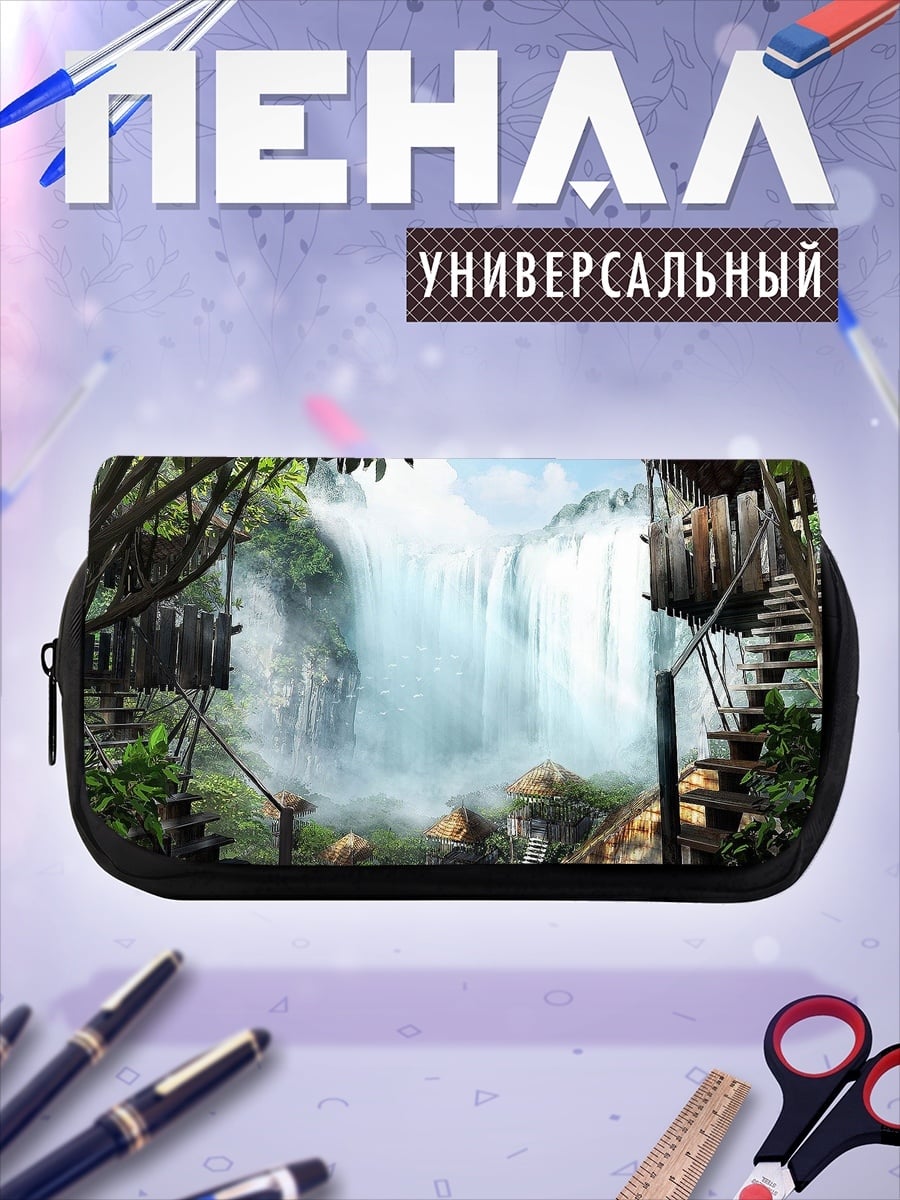Пенал-косметичка тропический водопад