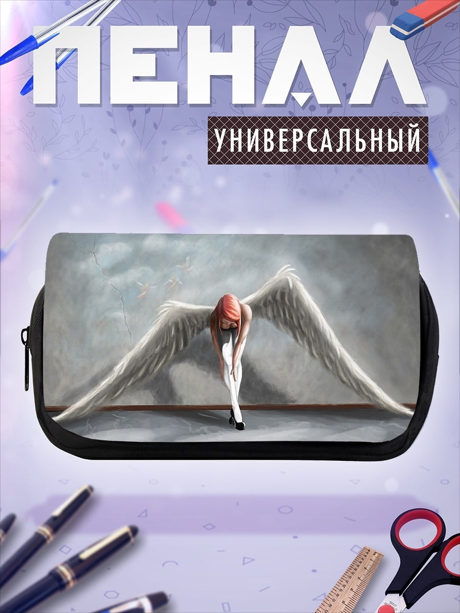 Пенал-косметичка грустный ангел