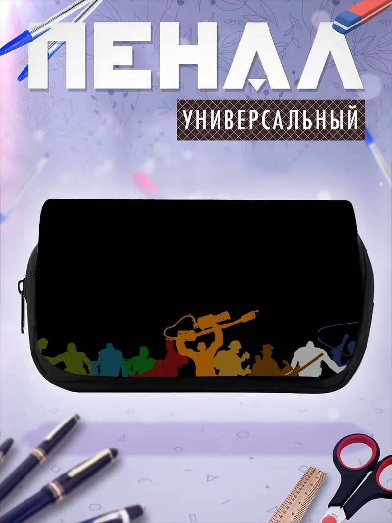 Пенал-косметичка Силуэты рок группы