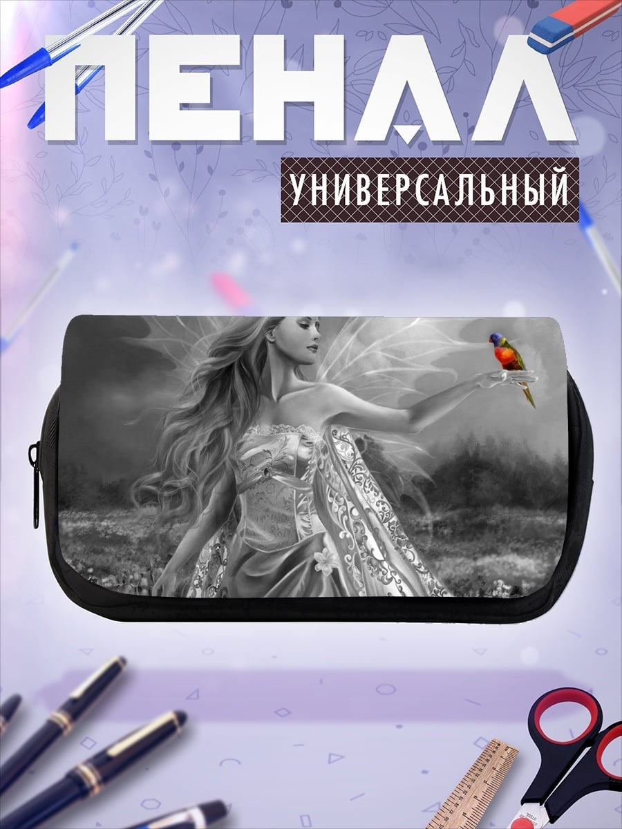 Пенал-косметичка Фея с птицей