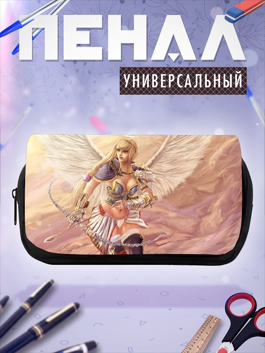 Пенал-косметичка ангел воин