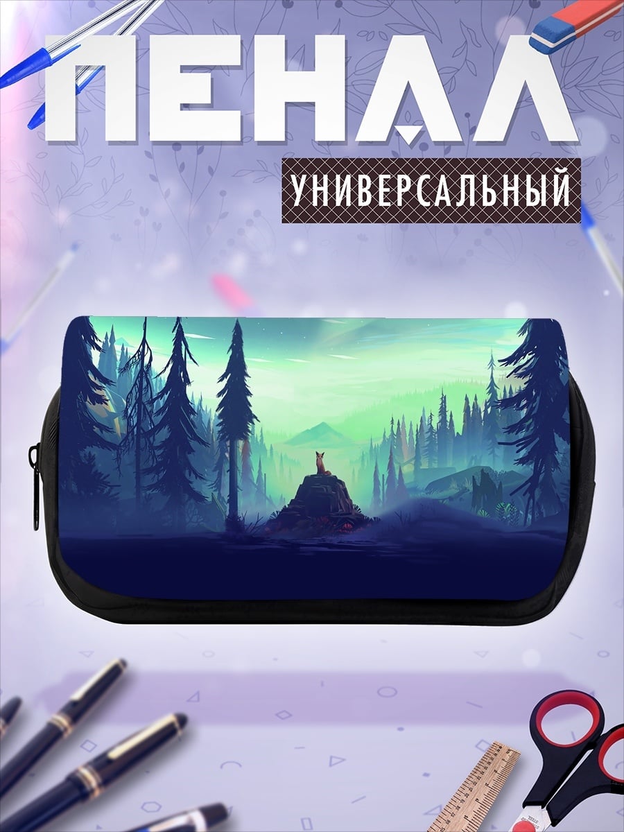 Пенал-косметичка одинокий король в лесу