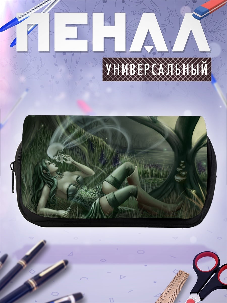 Пенал-косметичка Лесная нимфа в траве
