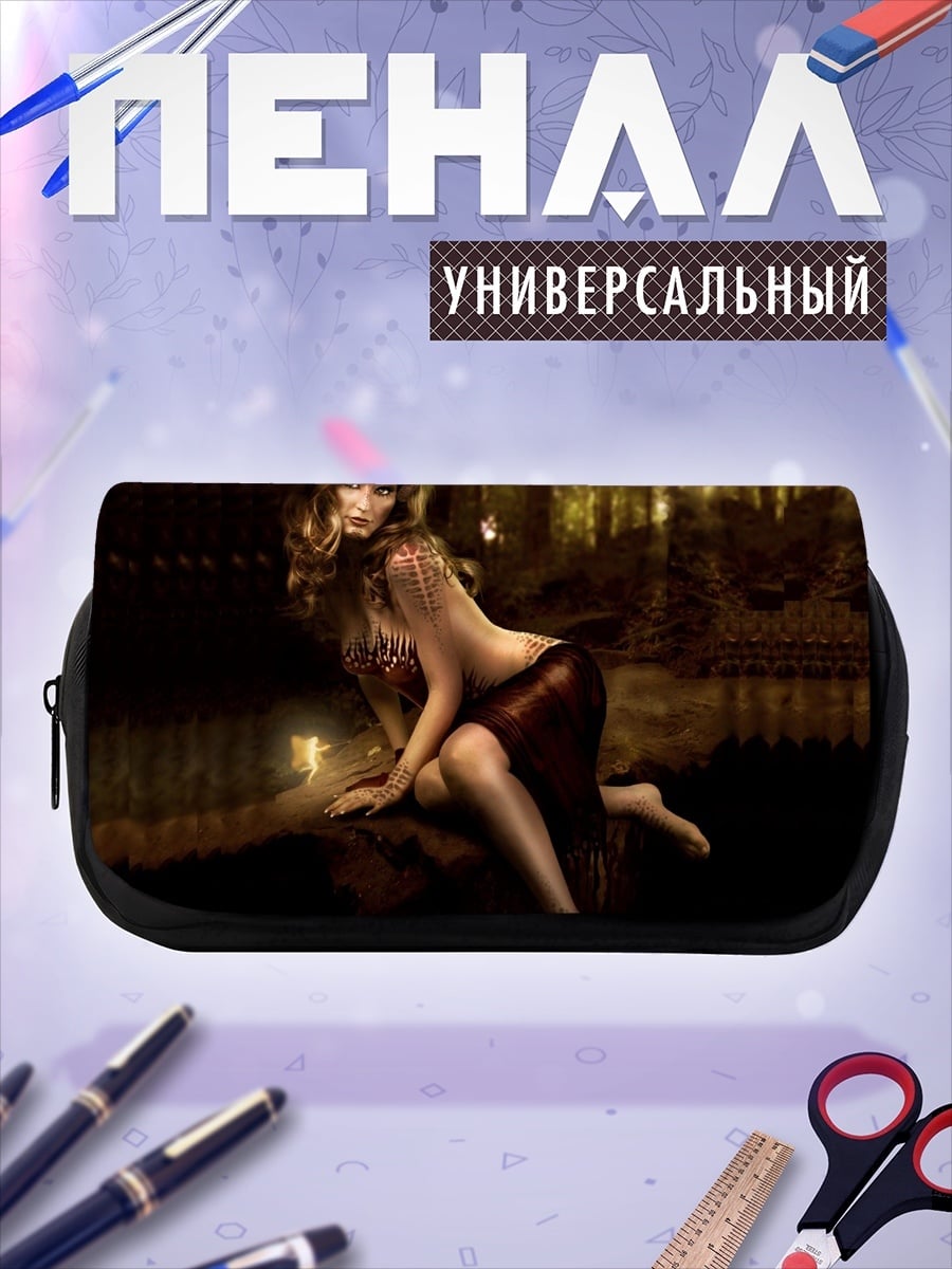 Пенал-косметичка лесная нимфа у воды