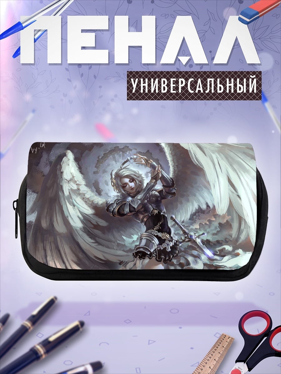 Пенал-косметичка ангел воин