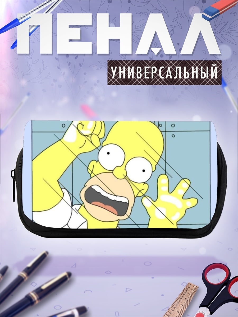 Пенал-косметичка Гомер Симпсон в стене