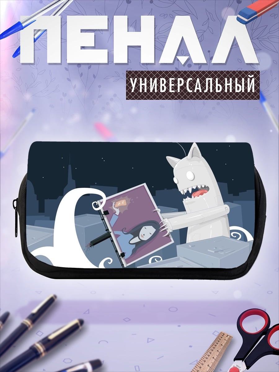 Пенал-косметичка монстр с картиной